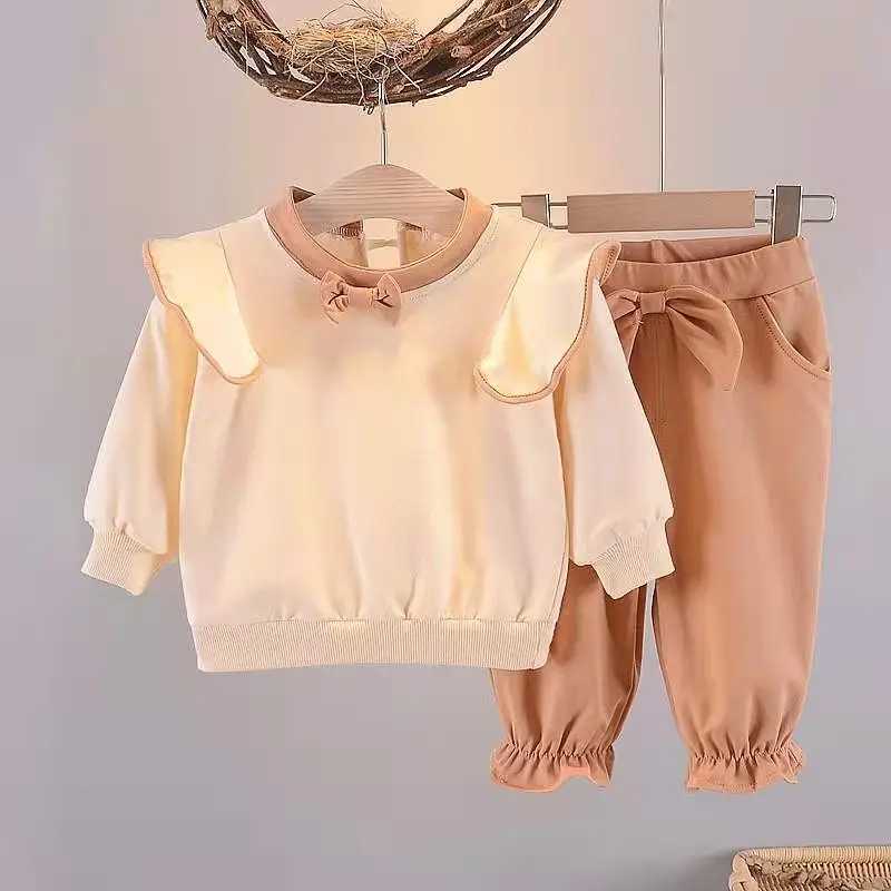 Baby Girl Pink & Cream 2-Piece Suit Autumn 2021 - Image 7