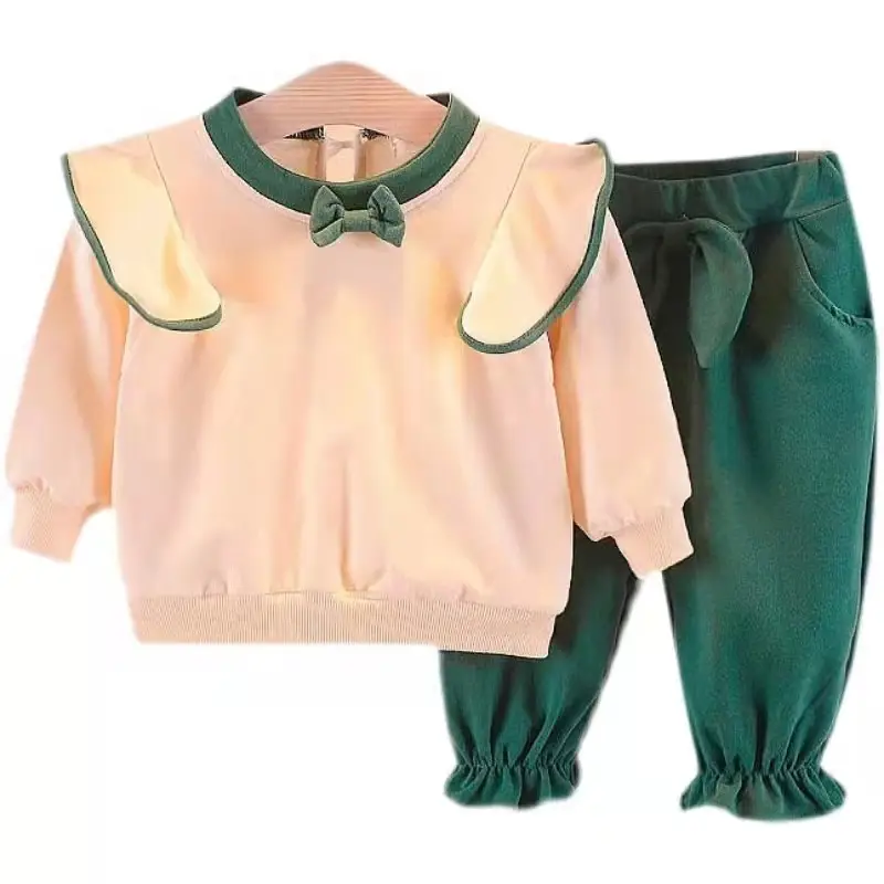 Baby Girl Pink & Cream 2-Piece Suit Autumn 2021 - Image 8
