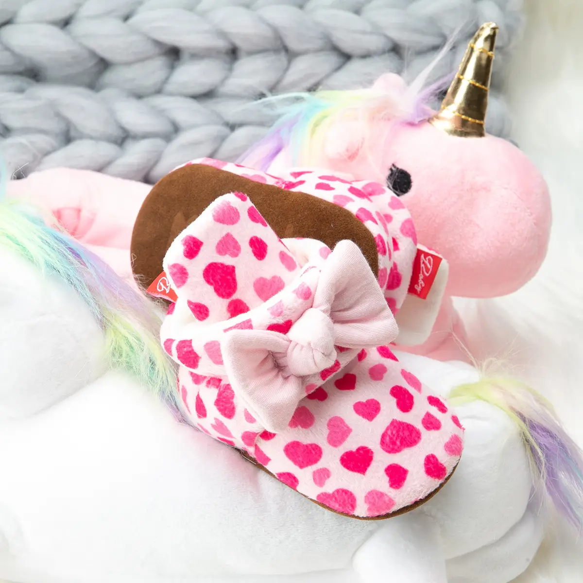 Tiger Print Warm Winter Baby Shoes for Toddlers