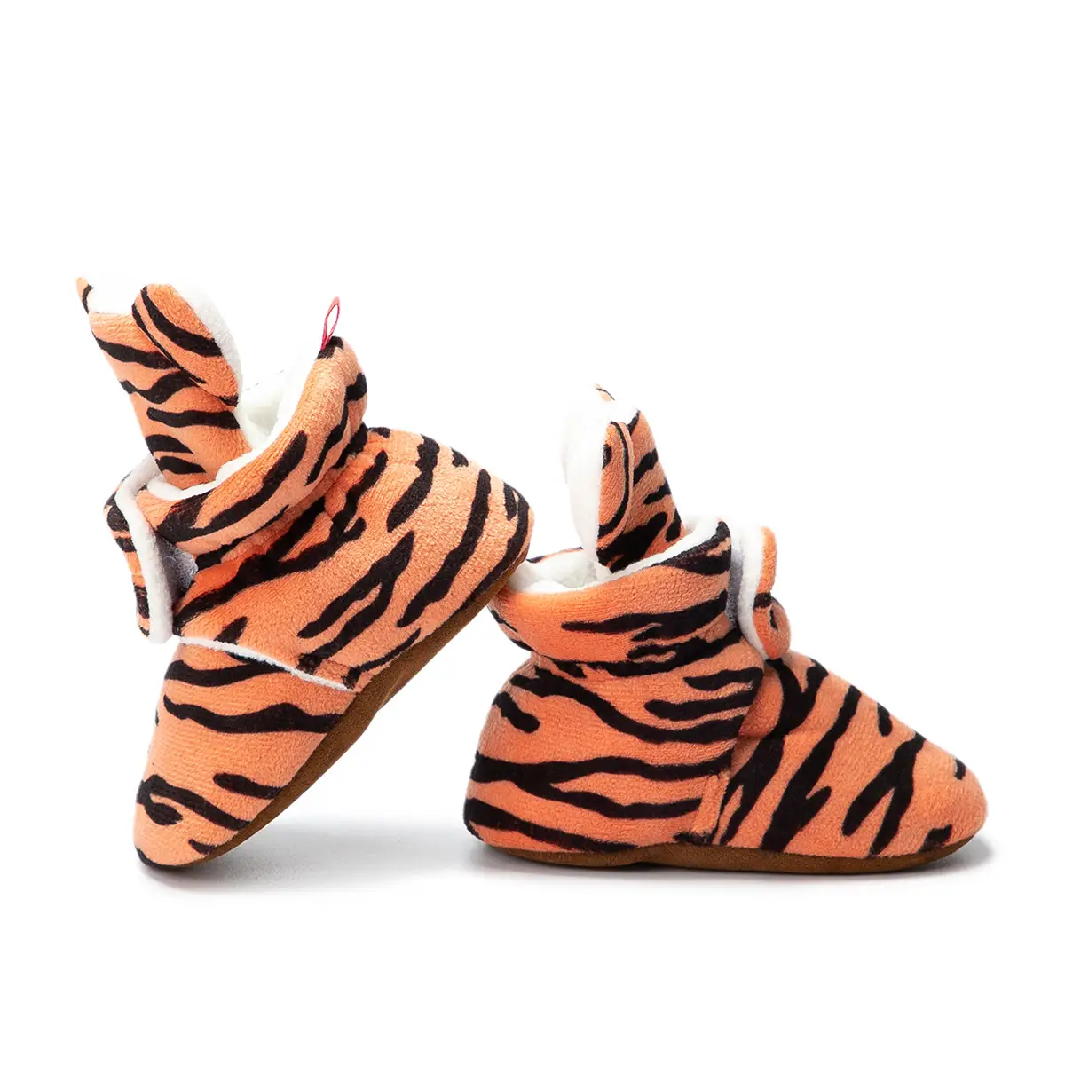 Tiger Print Warm Winter Baby Shoes for Toddlers
