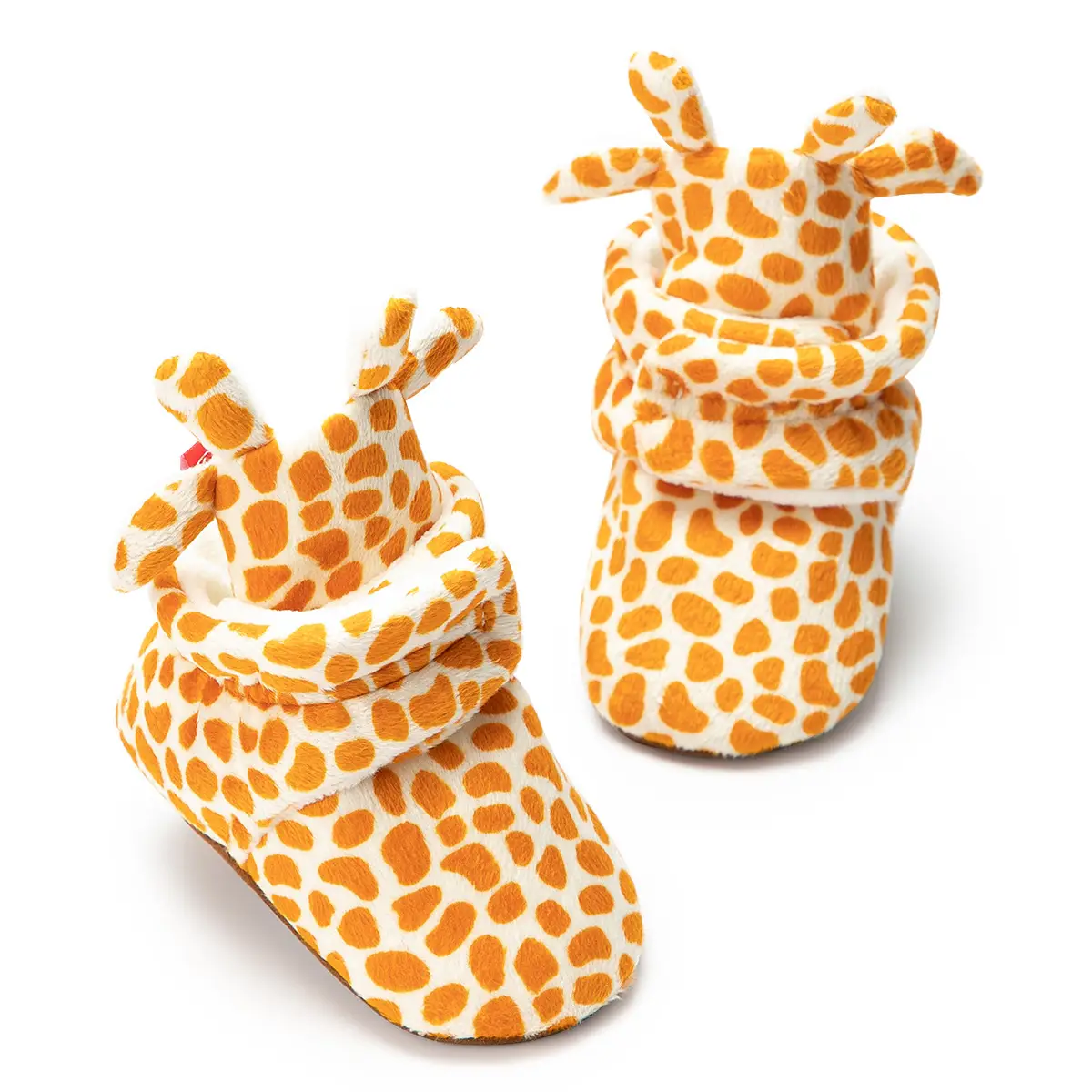 Tiger Print Warm Winter Baby Shoes for Toddlers