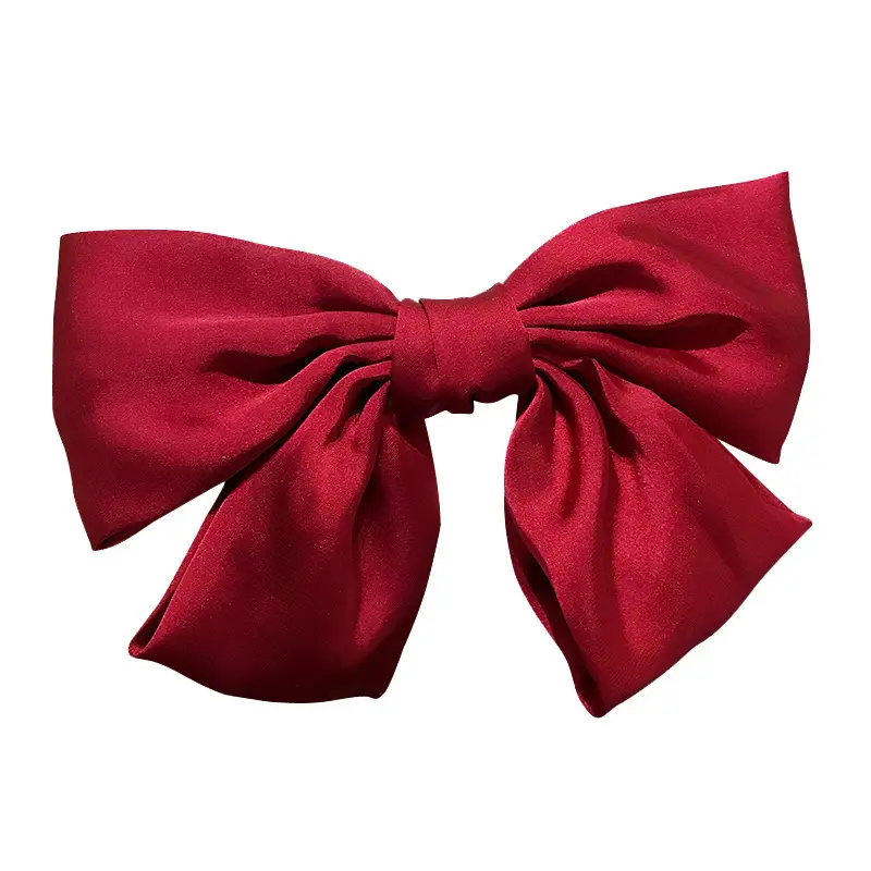 Red Big Bow Hairpin Back Clip for Girls - Image 10