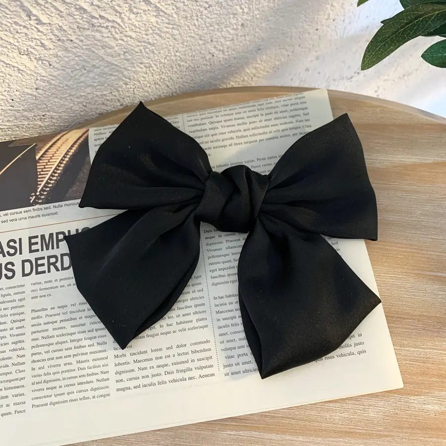 Red Big Bow Hairpin Back Clip for Girls - Image 2