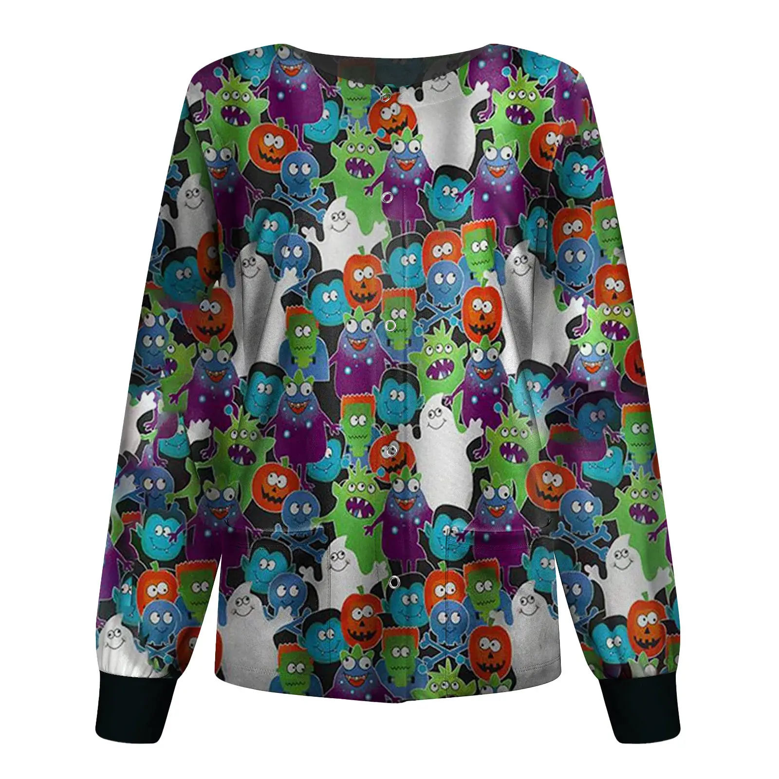 Halloween Nurse Printed Pullover for Women - Image 2
