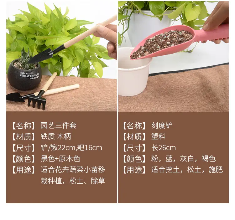 Fleshy Plant Planting Tools Combination suit Flower Planting Gardening Supplies Potted Plant Tools Spraying Pot Gardening Wholesale — feature 21