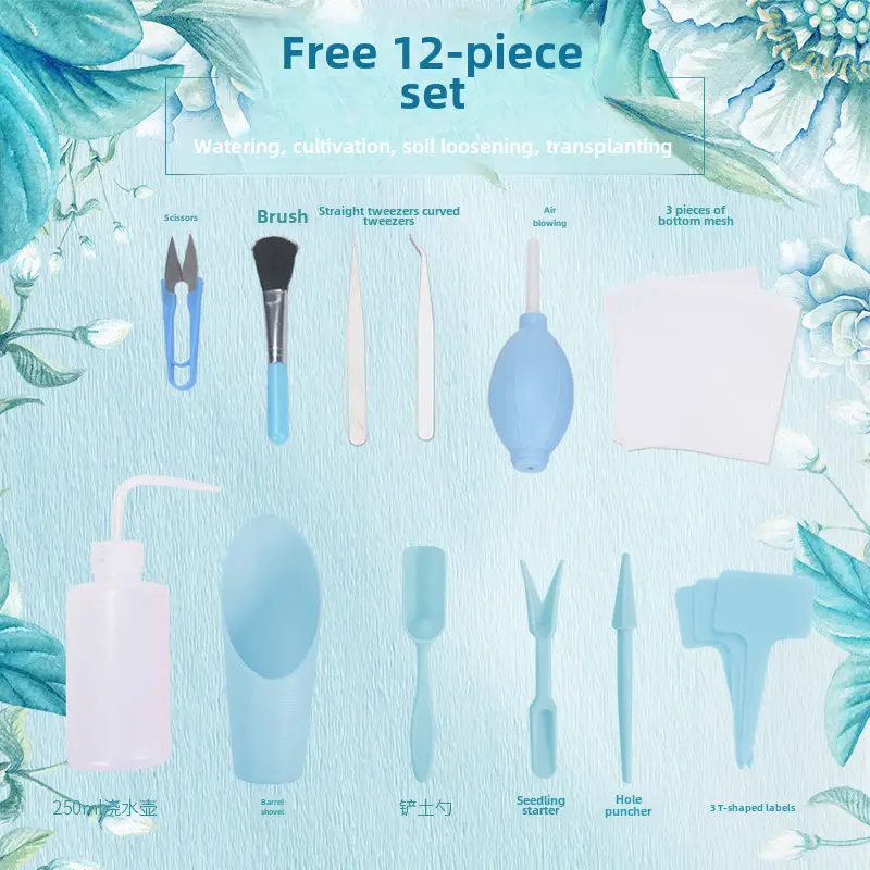 Fleshy Plant Planting Tools Combination suit Flower Planting Gardening Supplies Potted Plant Tools Spraying Pot Gardening Wholesale