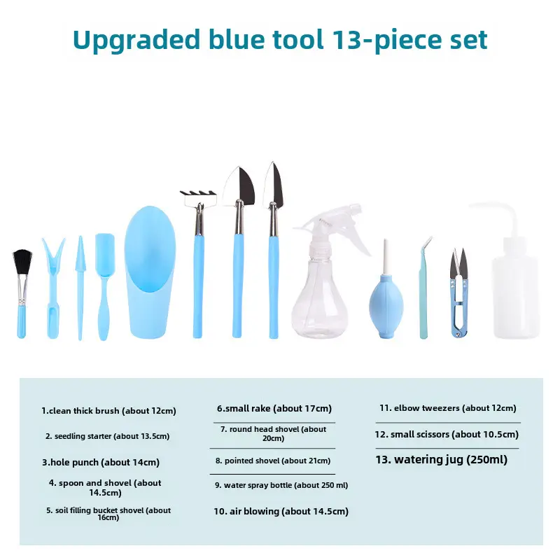 Fleshy Plant Planting Tools Combination suit Flower Planting Gardening Supplies Potted Plant Tools Spraying Pot Gardening Wholesale