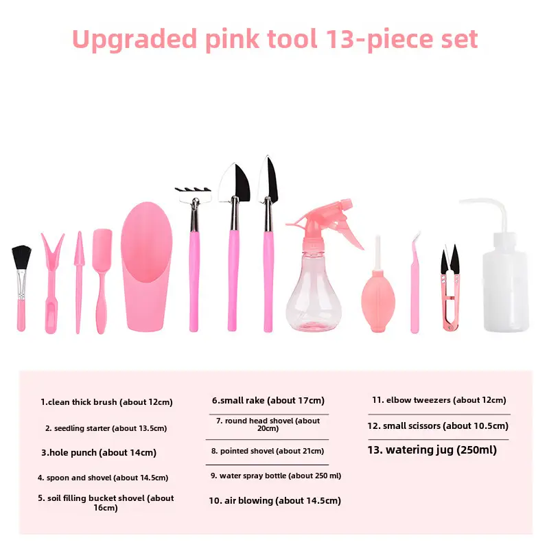 Fleshy Plant Planting Tools Combination suit Flower Planting Gardening Supplies Potted Plant Tools Spraying Pot Gardening Wholesale