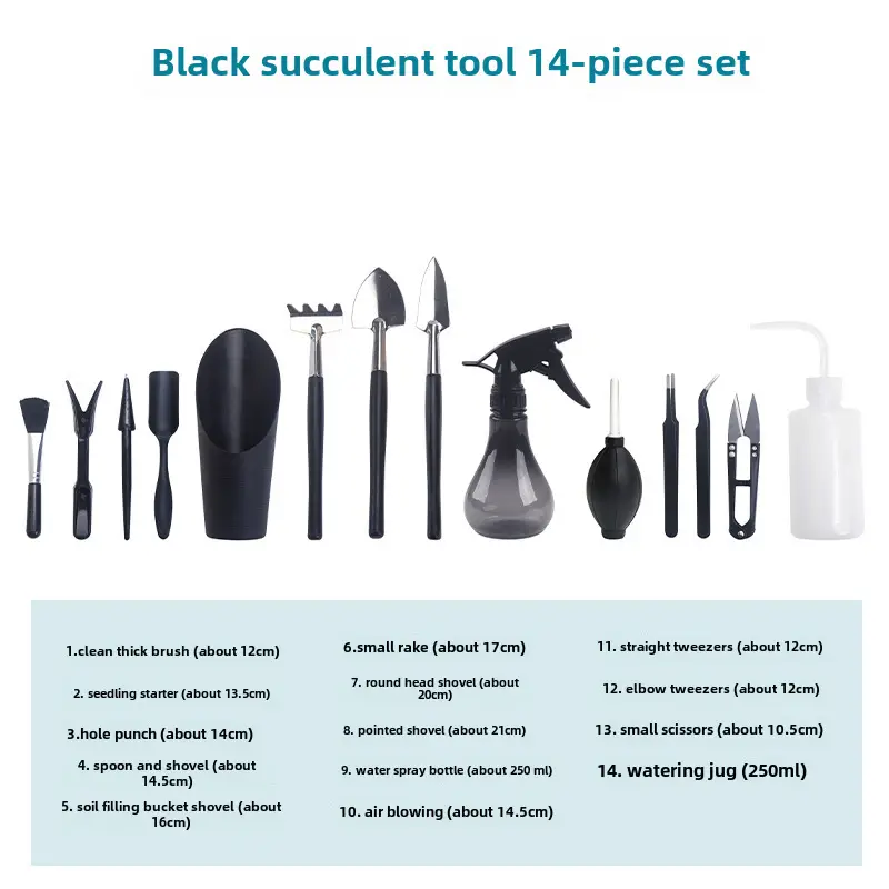 Fleshy Plant Planting Tools Combination suit Flower Planting Gardening Supplies Potted Plant Tools Spraying Pot Gardening Wholesale