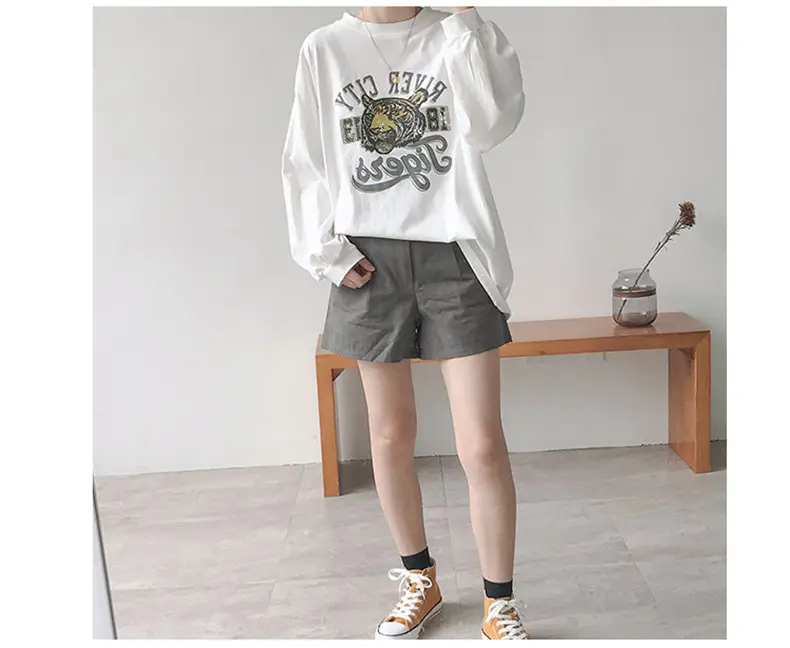 Korean Style Tiger Print Plus Cotton T-Shirt — feature 29