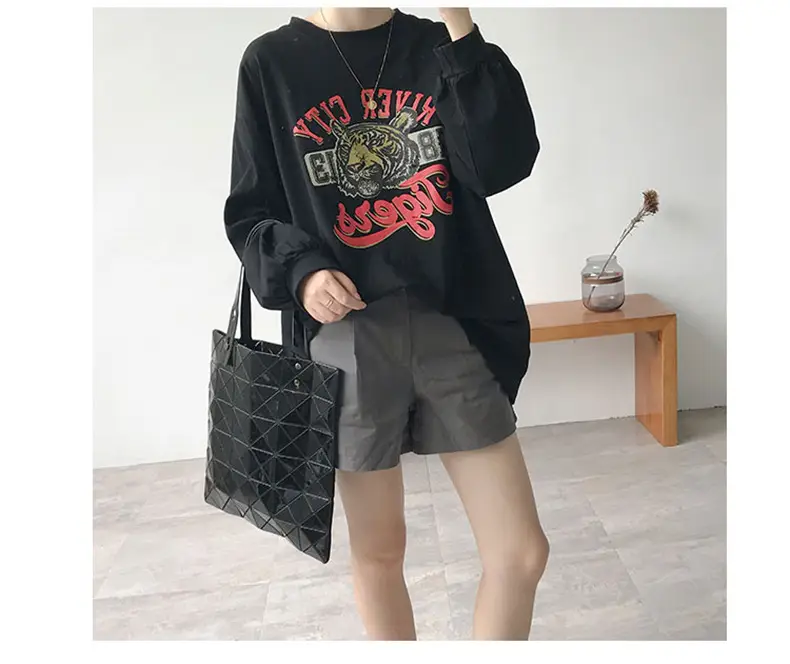 Korean Style Tiger Print Plus Cotton T-Shirt — feature 35