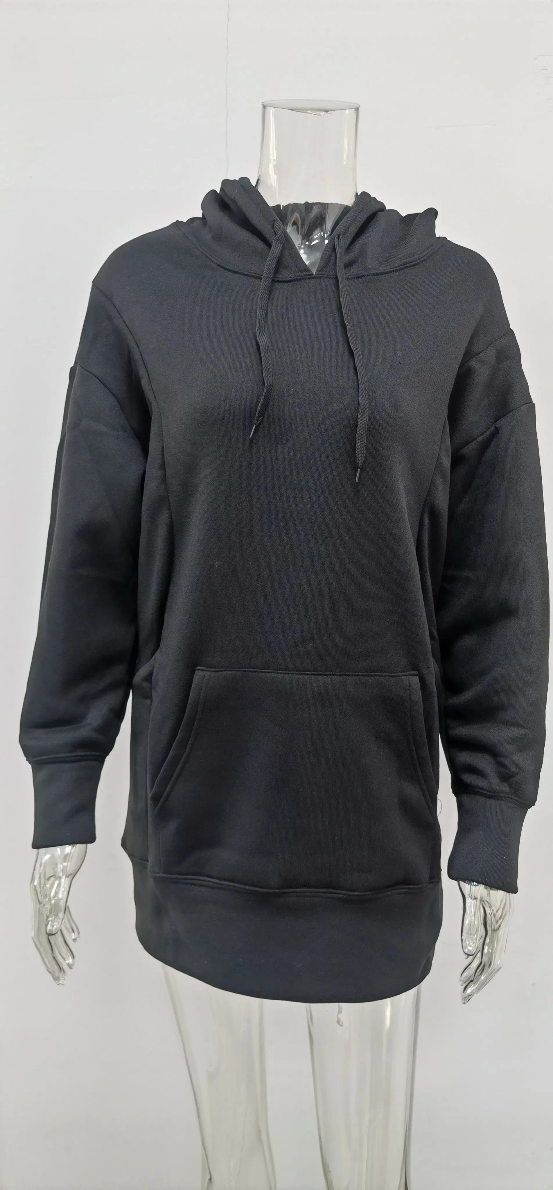 Women's Royal Blue Hooded Sweatshirt Set Loose Fleece Winter — feature 16
