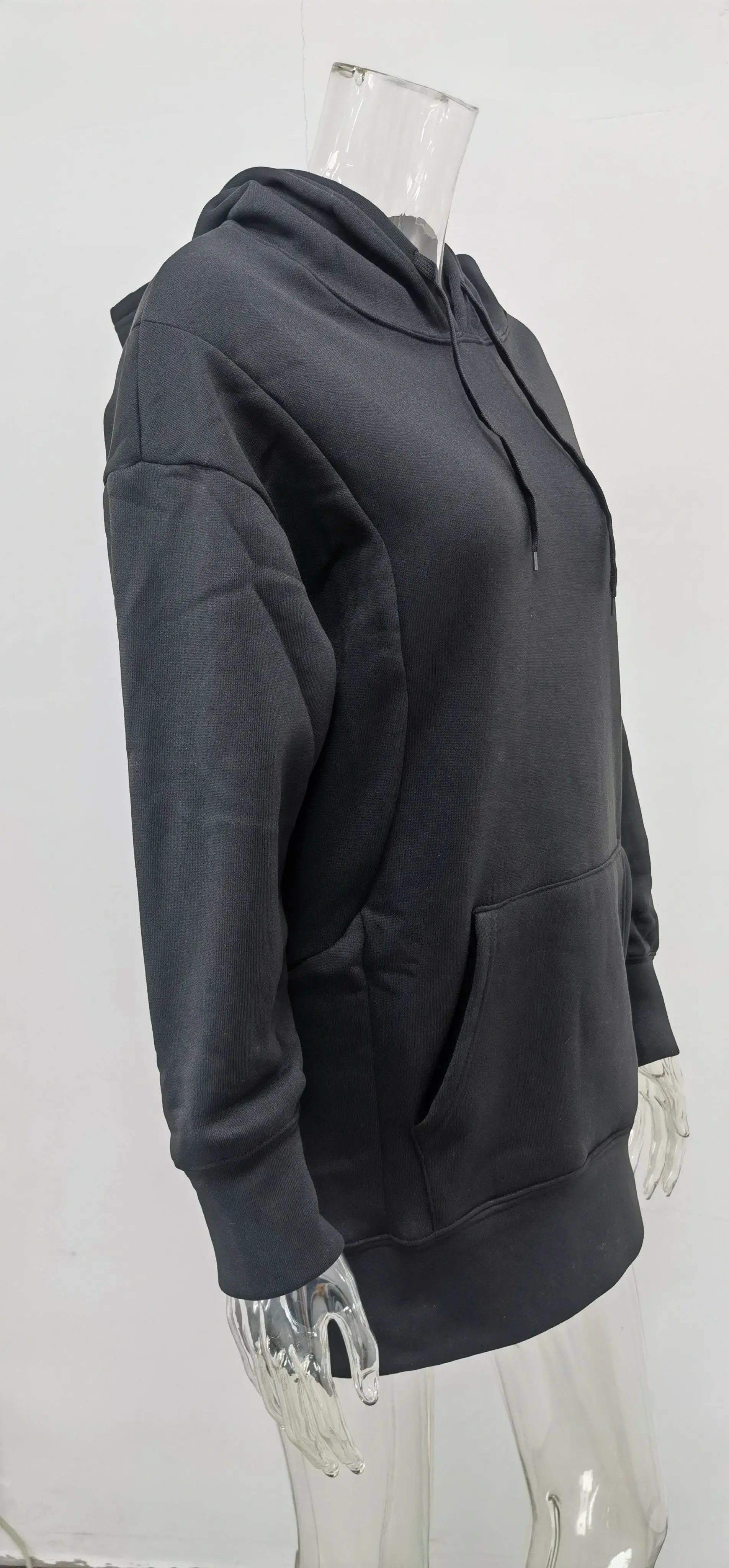 Women's Royal Blue Hooded Sweatshirt Set Loose Fleece Winter — feature 18