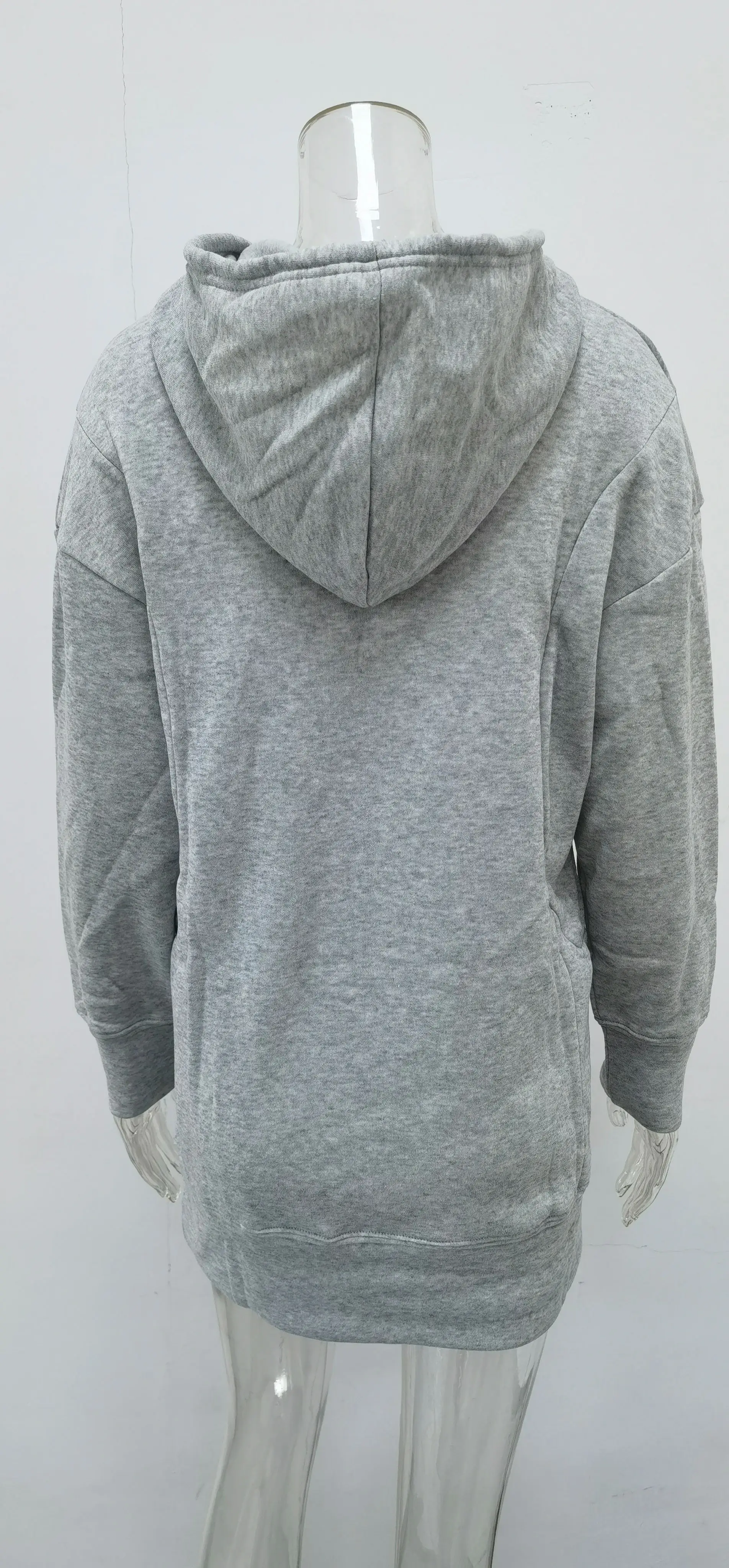 Women's Royal Blue Hooded Sweatshirt Set Loose Fleece Winter — feature 19