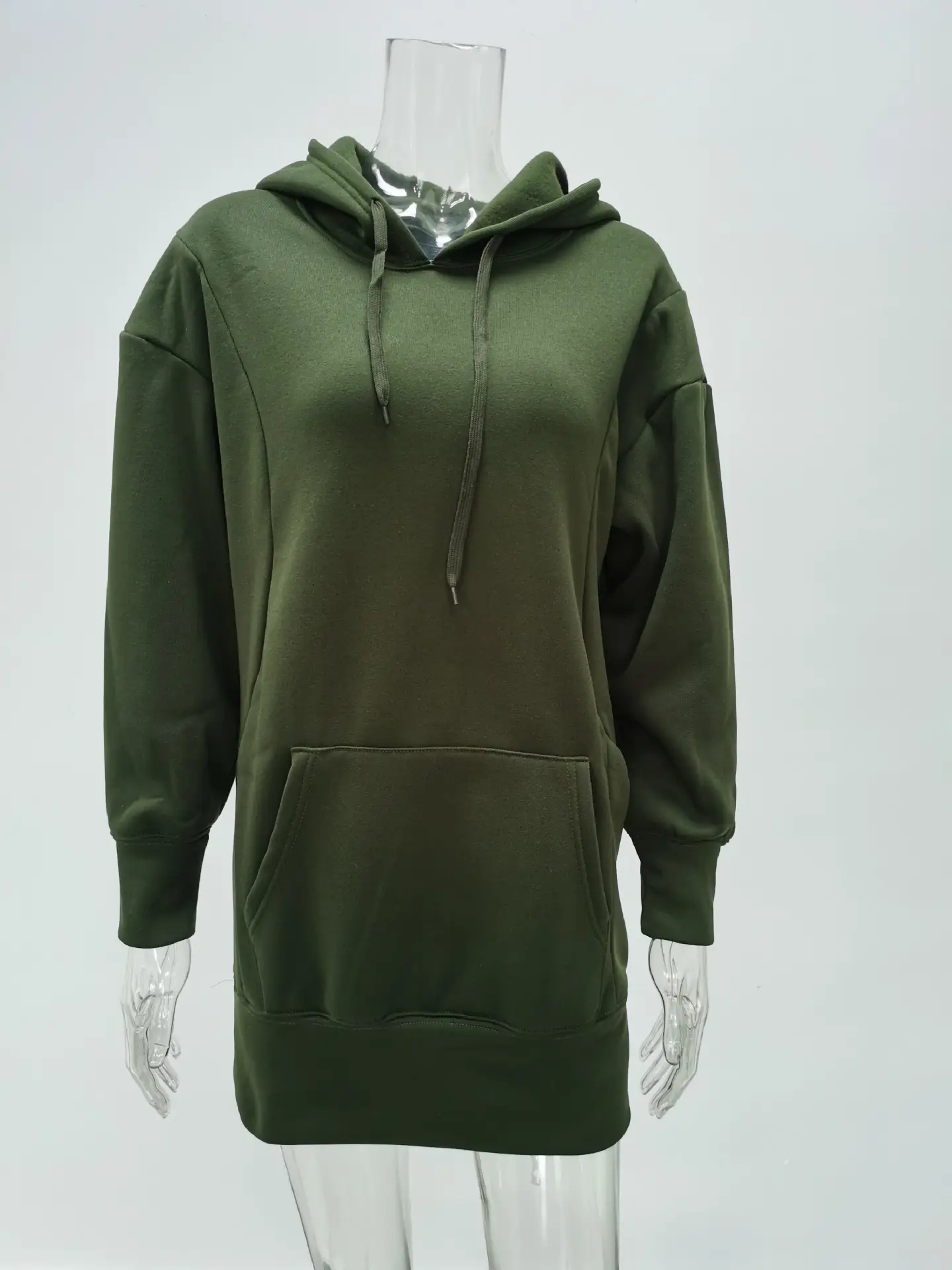Women's Royal Blue Hooded Sweatshirt Set Loose Fleece Winter — feature 25