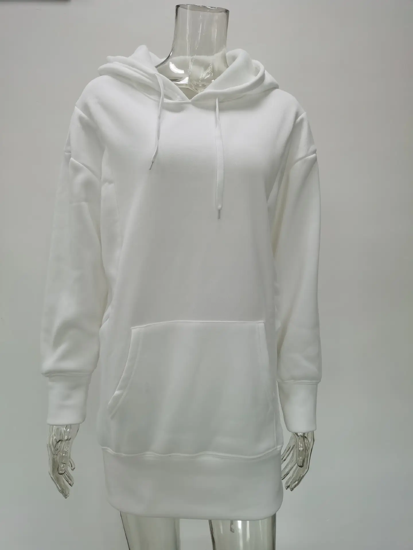Women's Royal Blue Hooded Sweatshirt Set Loose Fleece Winter — feature 31