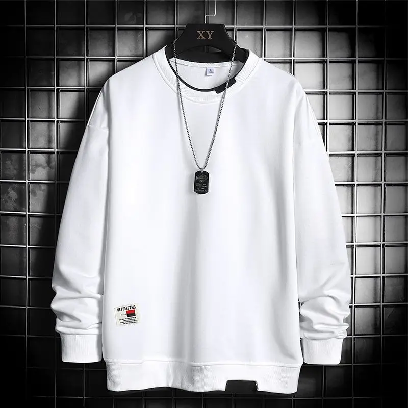Green Hoodless Sweatshirt for Boys Round Neck Long Sleeve