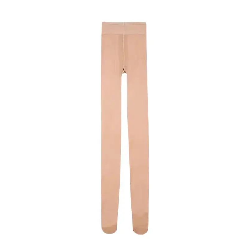 Nude Skin Light Leg Artifacts Autumn Winter Fleece Leggings - Image 8