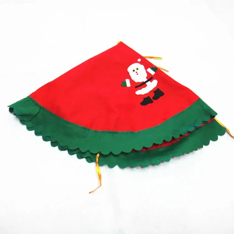 Christmas Tree Skirt Two 90cm Non-Woven Green Edge - Image 5
