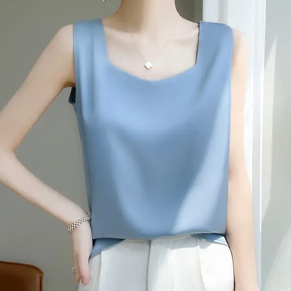 2023 Wool Knitted V-Neck Vest Green Sleeveless Women — feature 10