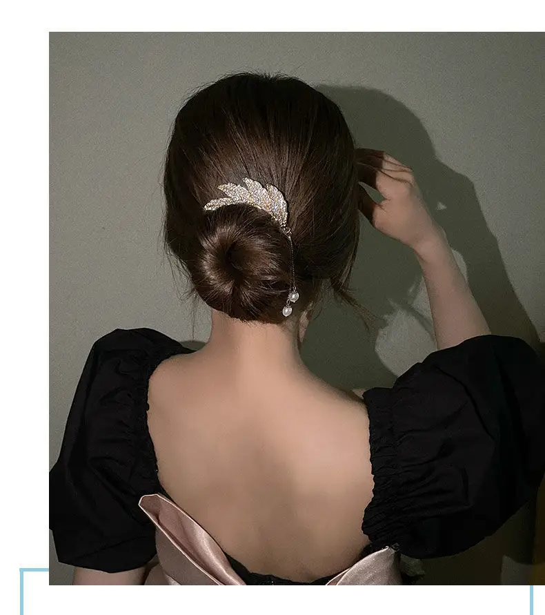Pearl Pendant Hairpin for Women Antique Ball Head Design — feature 5