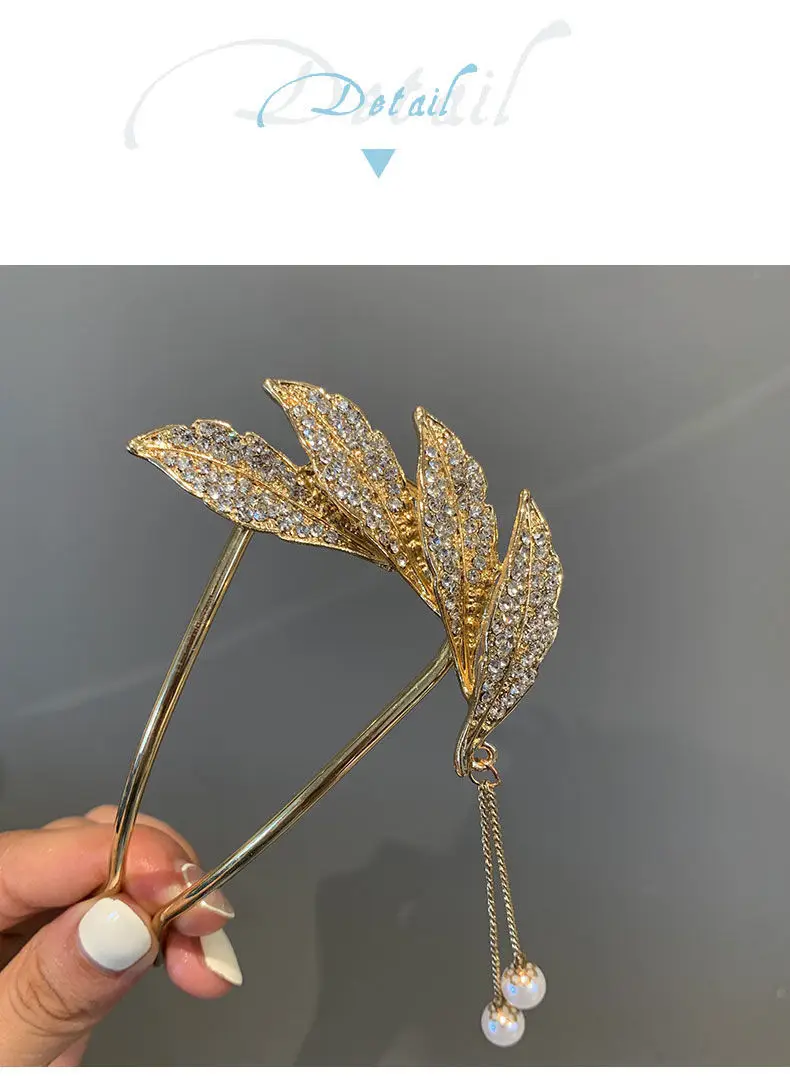 Pearl Pendant Hairpin for Women Antique Ball Head Design — feature 7