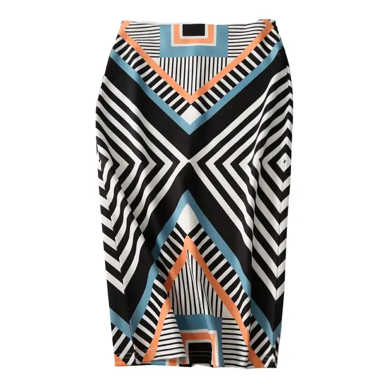 Women's Floral Print Pencil Skirt Spring Summer - Image 20