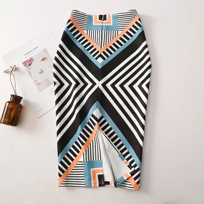 Women's Floral Print Pencil Skirt Spring Summer — feature 8