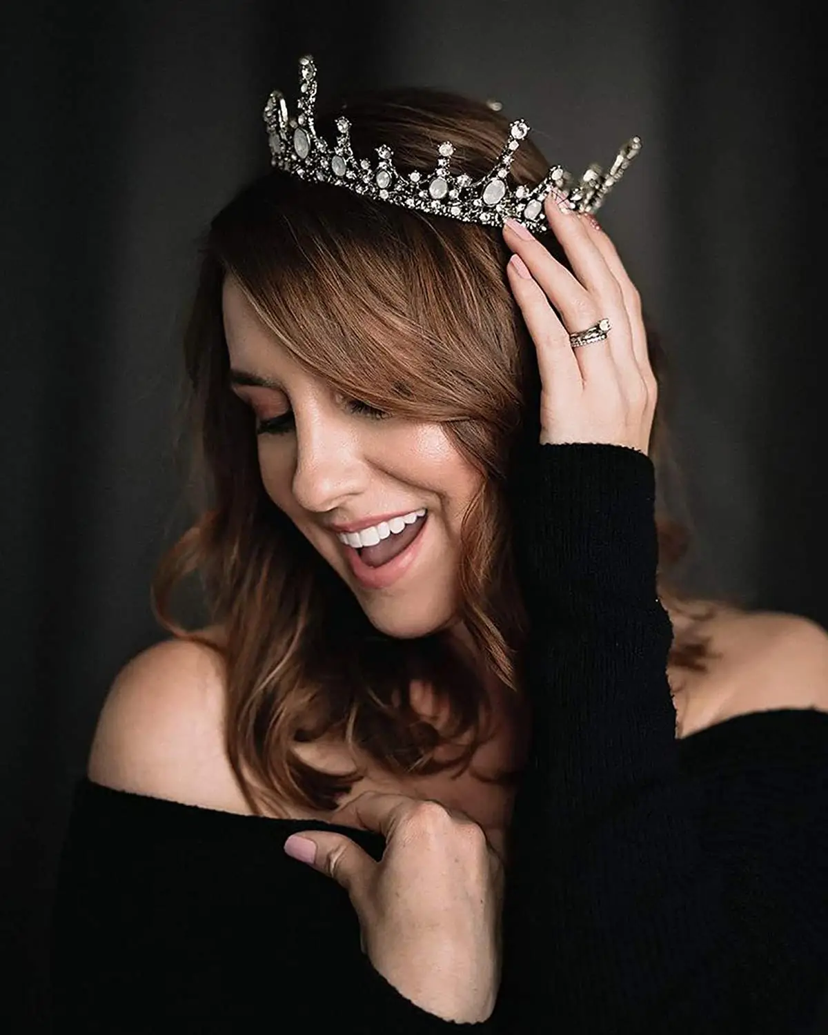 European & American Golden Crown Headwear for Bride & Party