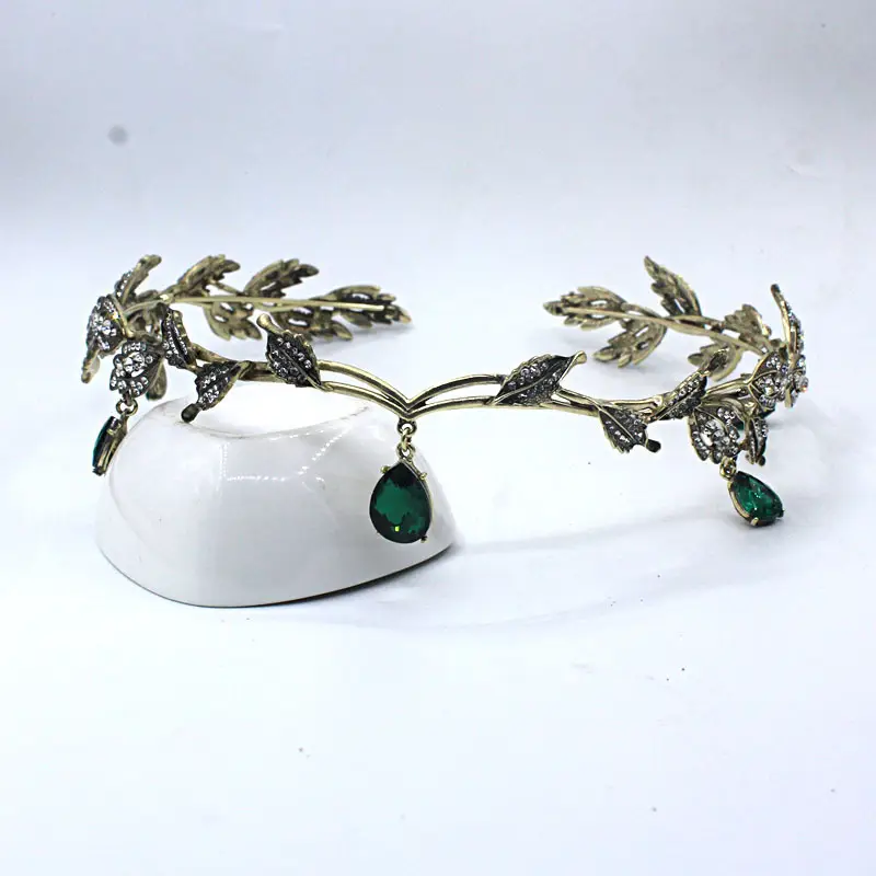 European & American Golden Crown Headwear for Bride & Party — feature 1