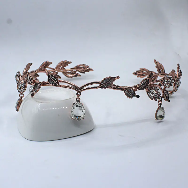 European & American Golden Crown Headwear for Bride & Party — feature 7
