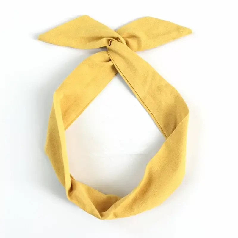 Korean Suede Vintage Hair Band with Rabbit Ears — feature 7