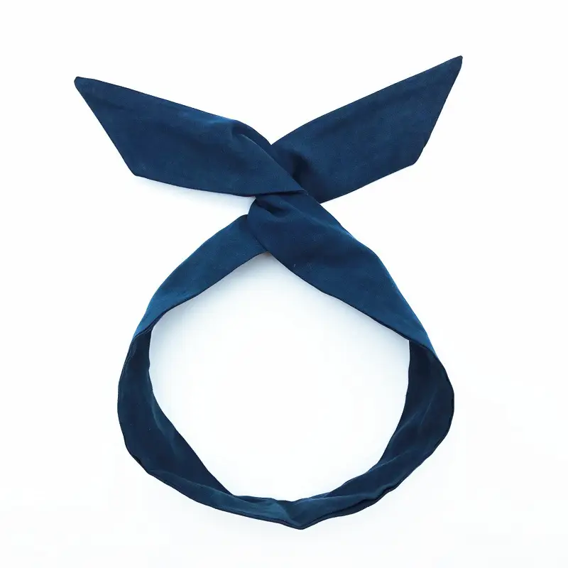 Korean Suede Vintage Hair Band with Rabbit Ears - Image 3