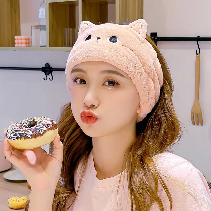 Sweet Cat Face Wash Headband for Girls - Image 7