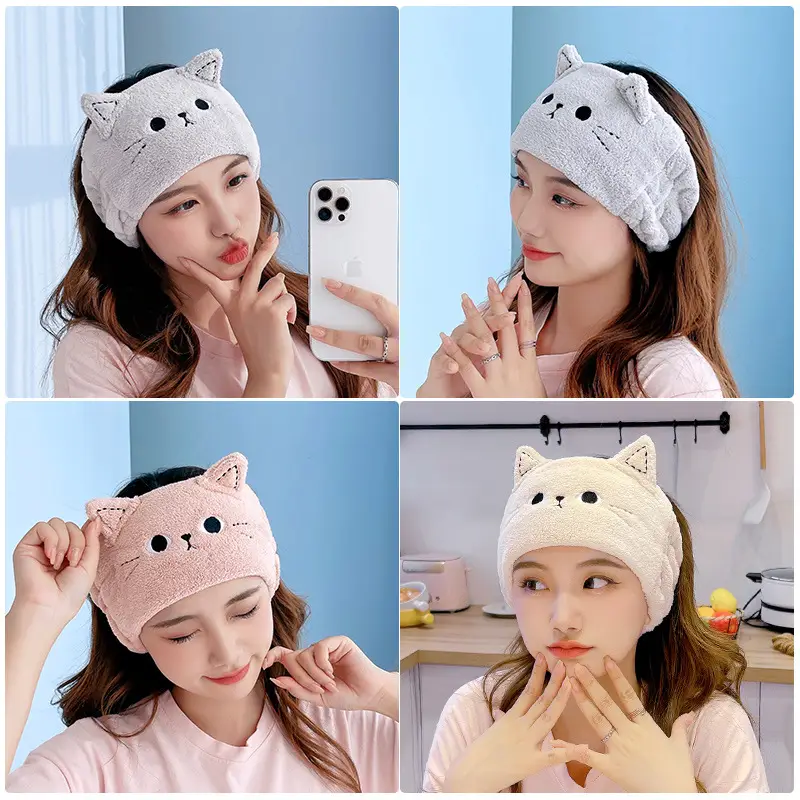 Sweet Cat Face Wash Headband for Girls - Image 9