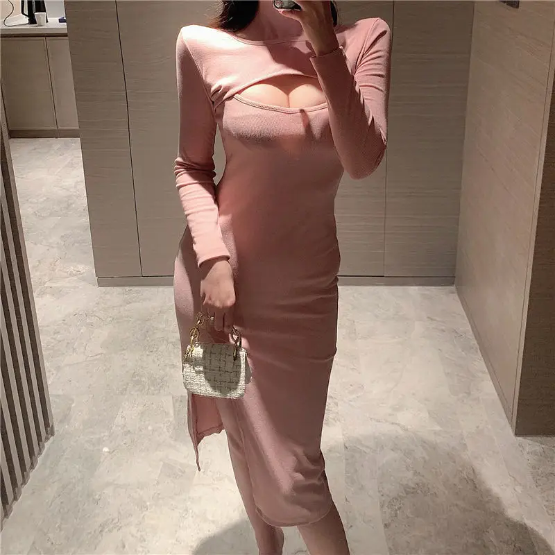Elegant Open-Chest Slim Fit Dress Women — feature 25