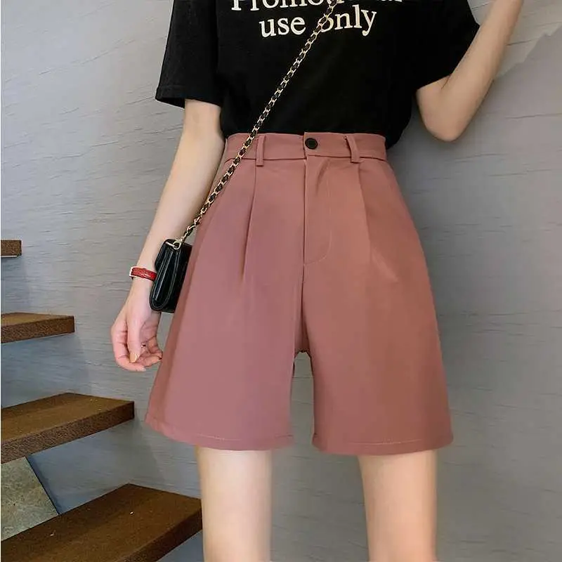 Women 2021 Casual Crop Shorts Set High Waist Slimming - Image 2