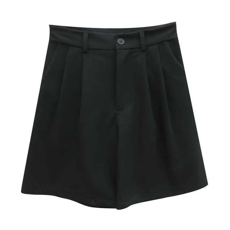 Women 2021 Casual Crop Shorts Set High Waist Slimming — feature 7