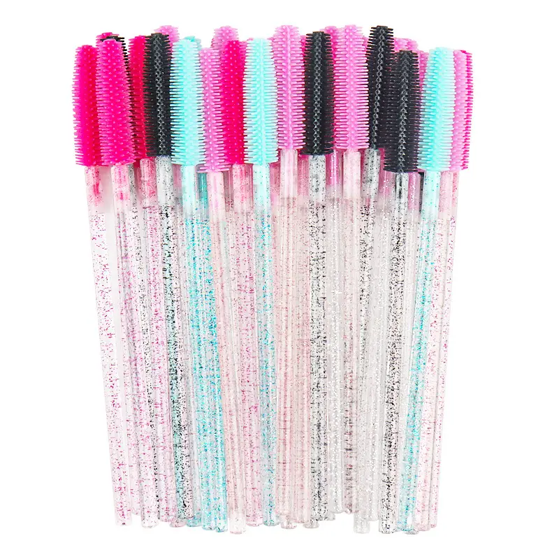 Crystal Rod Eyelash Brush Set Pink 10.8cm