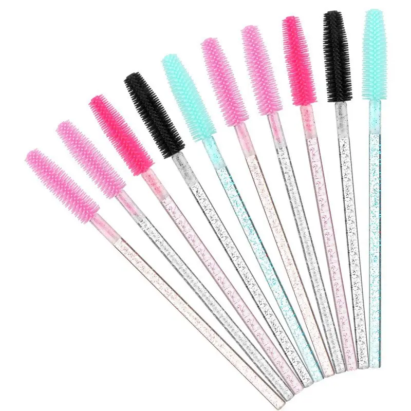 Crystal Rod Eyelash Brush Set Pink 10.8cm