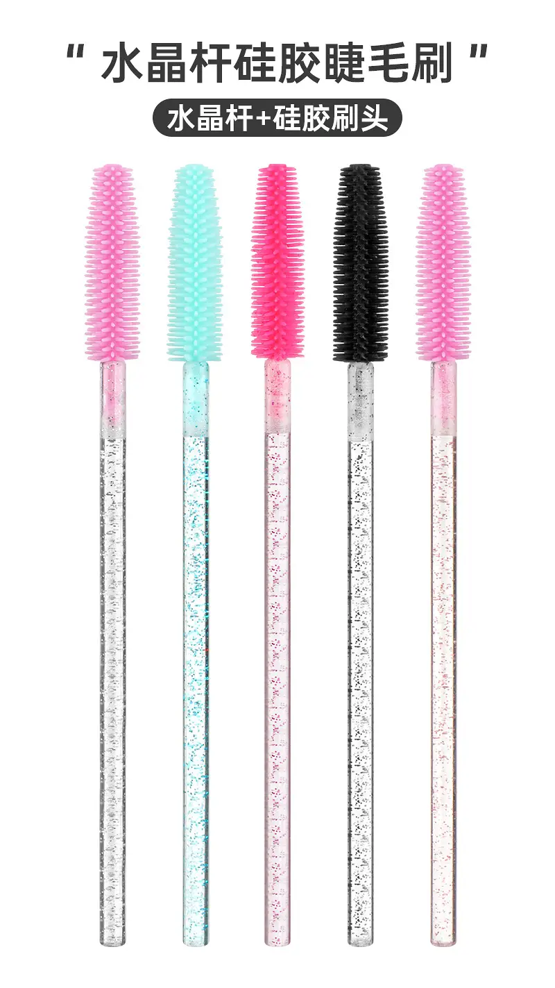 Crystal Rod Eyelash Brush Set Pink 10.8cm — feature 2