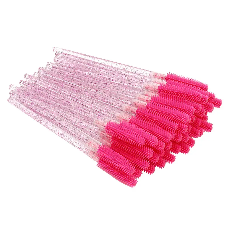 Crystal Rod Eyelash Brush Set Pink 10.8cm