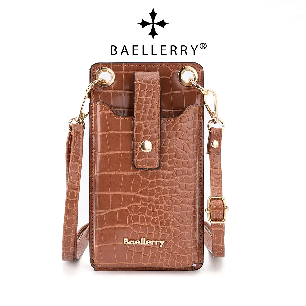 Women's Multi-Function Card Bag with Vertical Zipper & Shoulder Crossbody - Image 8