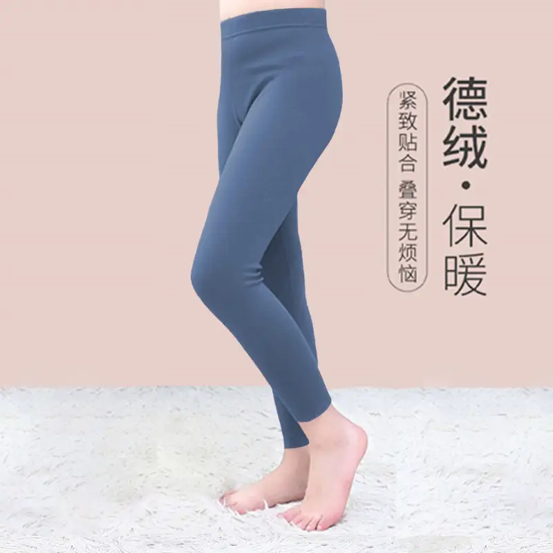 Two Pairs Velvet Warm Pants for Boys Girls Autumn Winter - Image 17