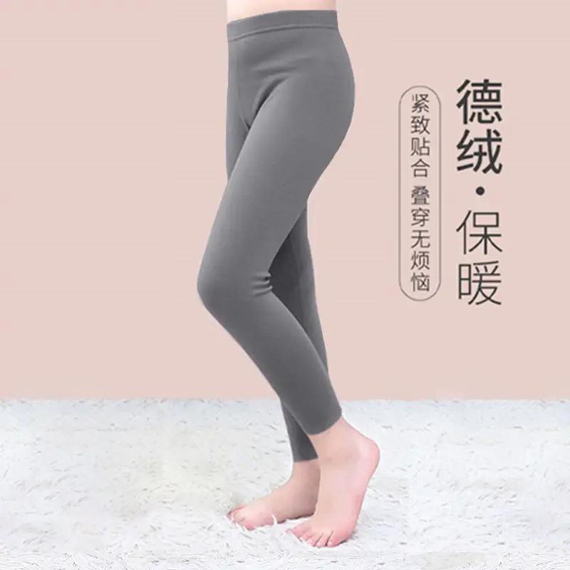 Two Pairs Velvet Warm Pants for Boys Girls Autumn Winter - Image 18