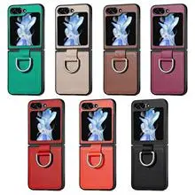 Red Foldable Leather Phone Case for Samsung Zflip7 & Zflip6 — feature 11