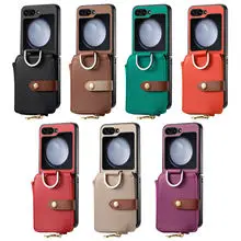 Red Foldable Leather Phone Case for Samsung Zflip7 & Zflip6 — feature 15