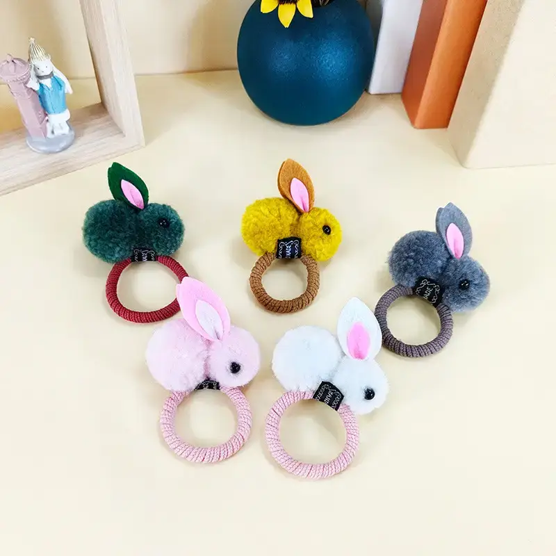 Korean Style Rabbit Hair Bands for Girls - Image 13