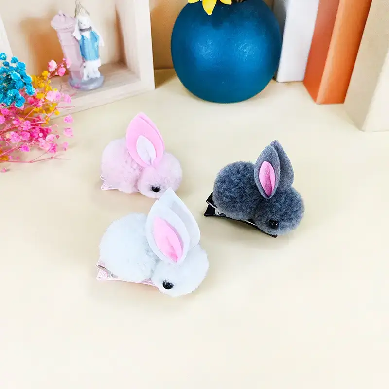 Korean Style Rabbit Hair Bands for Girls - Image 14