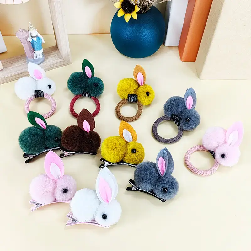 Korean Style Rabbit Hair Bands for Girls - Image 15